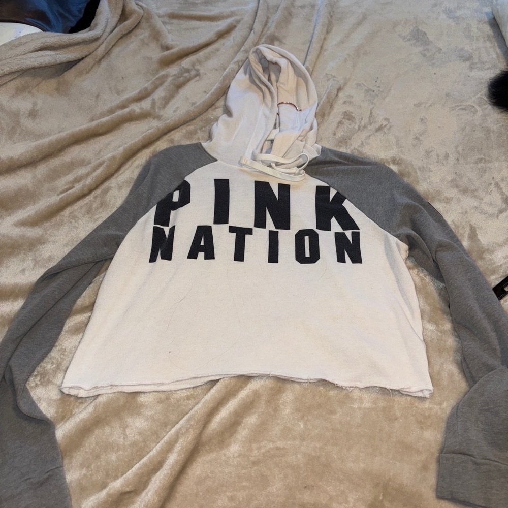 Victoria's Secret Pink Cropped Hoodie